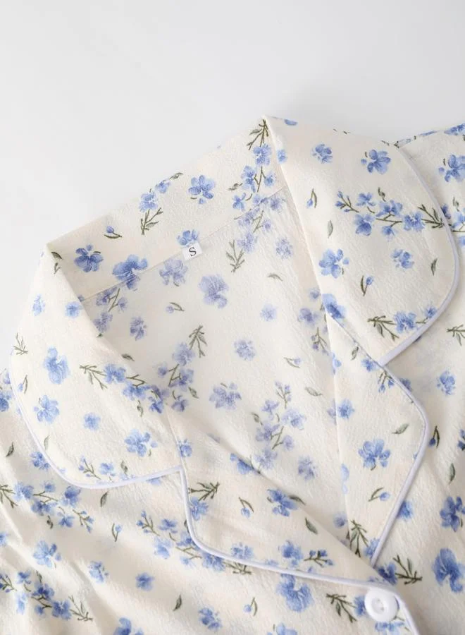 Take Two  Women Floral Print Shirt and Pyjama Set for Women | Best Price UAE